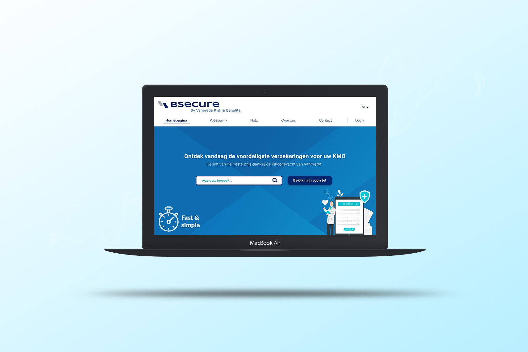 mockup BSecure