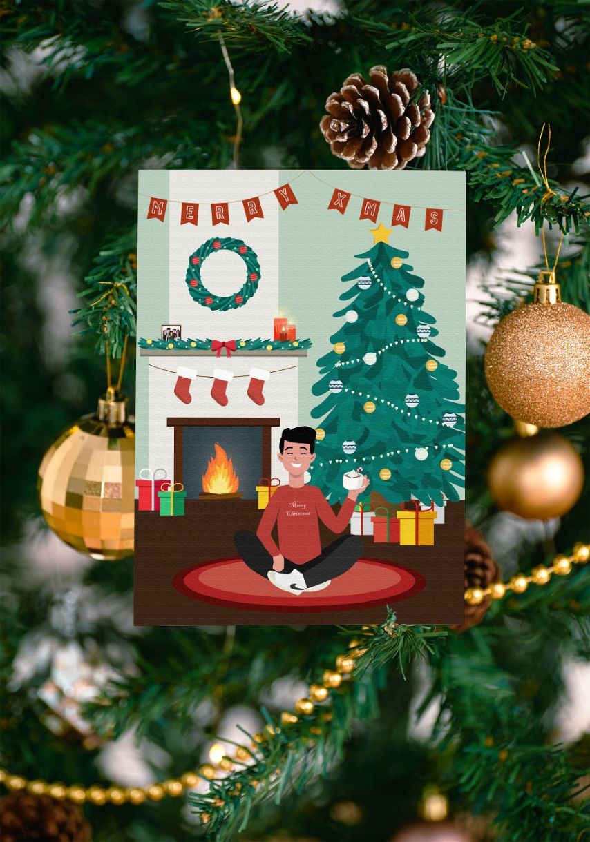 A christmas card I made &copy; 2021